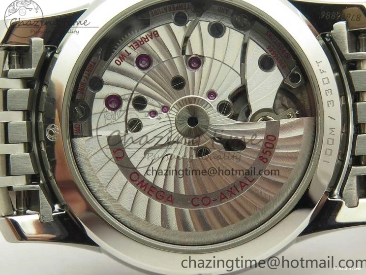 0315 De Ville Hour Vision 41mm SS VSF 1:1 Best Edition White Dial on SS Bracelet A8500 Super Clone Casual 7946